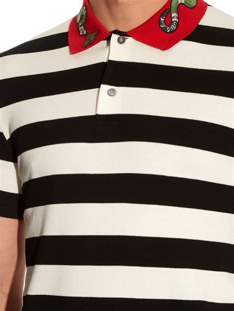 gucci polo snake black